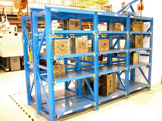 Qualität  Adjustable Drawable Mold Storage Racks Systems For Plastic Mould Industry 2T Weight Load Fabrik