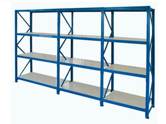 Qualität  Warehouse Steel Medium Duty Storage Rack With Upright Fram And Beams OEM Service Fabrik