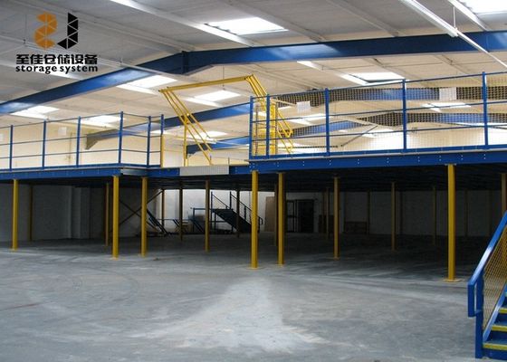 Qualität  Multi Level Safety Industrial Mezzanine Floors Epoxy Powder Coated Fabrik