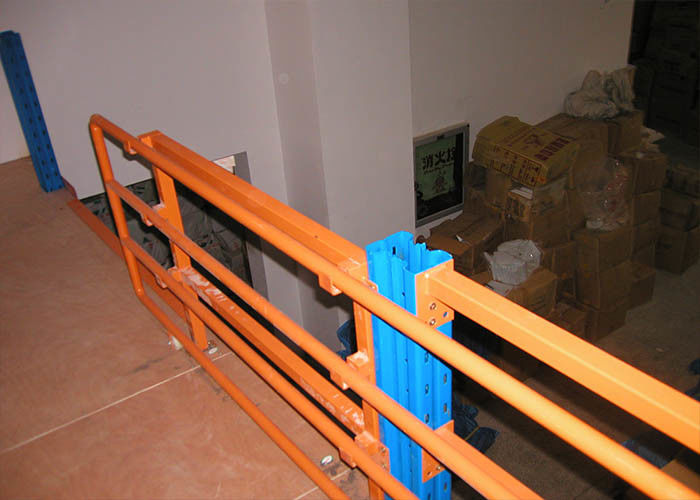 2 Ebenen Kaltwalzen Industrie Stahl Lagerregale Plattform Orange / Blau Farbe
