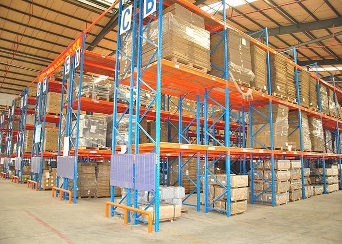 1500 kg/Paletten Industrie-Stahllagerregale Schwerlastlagerregale für Palettenlager