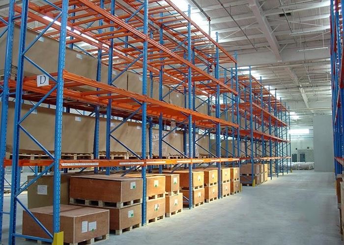 Mehrstufige schwere Industriepalettenregale, kaltgewalzte Stahllagerregale