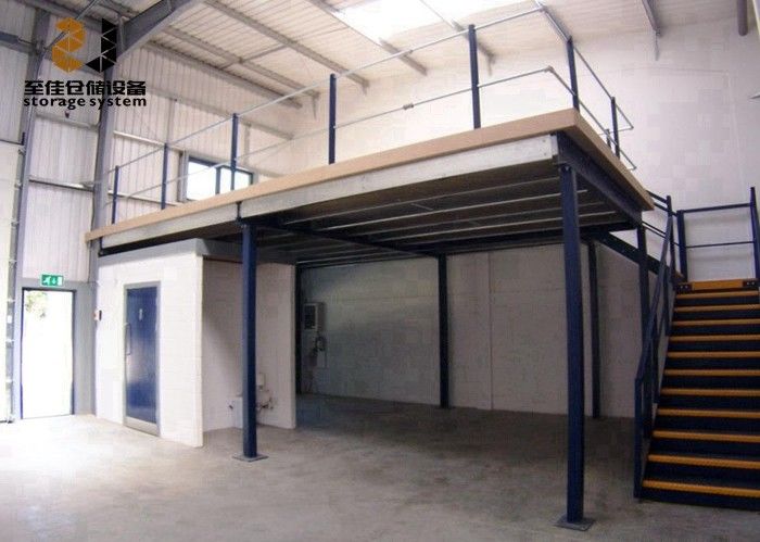 Steel Q235 / 245 Industrial Mezzanine Floors For Warehouse Use Building A Mezzanine