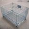 Lockable Logistic Folding Wire Mesh Cage / Mobile Steel Storage Containers