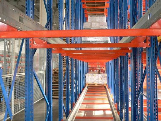 Orange / Blue Shuttle Palettenregal-Speichersystem, Selektives Palettenregal-System