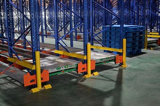 Orange / Blue Shuttle Palettenregal-Speichersystem, Selektives Palettenregal-System