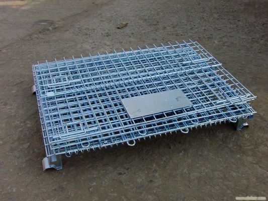 Schwerlastverzinkte Metalllagerkäfig / Faltschachtelbehälter für Verkleidung