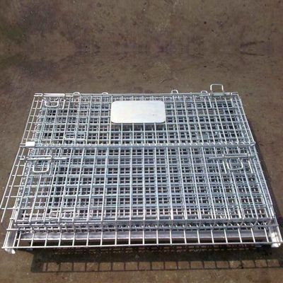Verriegelbare logistische Klappnetzkäfige / mobile Stahllagerbehälter