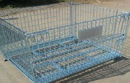 Verriegelbare logistische Klappnetzkäfige / mobile Stahllagerbehälter