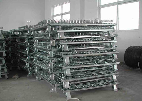 Klappbare, zusammenklappbare Drahtnetzkäfigplatten mit Vordertür / 4 Rollen
