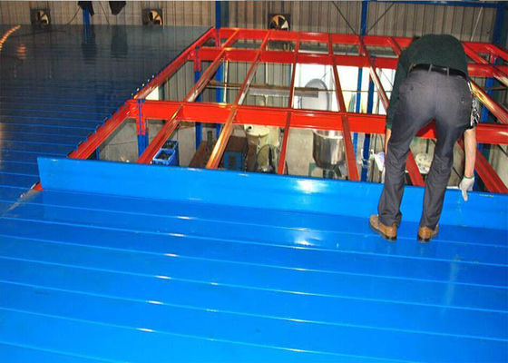 Stahl Q235 Industrielager Mezzanine-Böden mit Stahlplatte 500 kg/m2