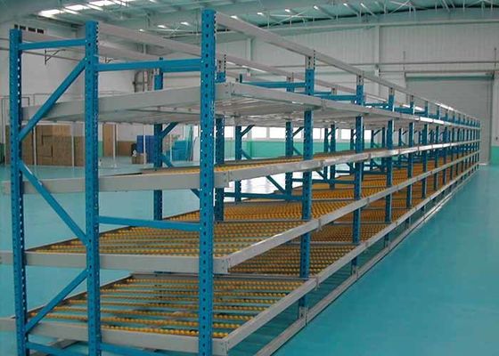 Montierte Stahllagerregale für Industriezwecke, Schwerkraft-Palettenregale