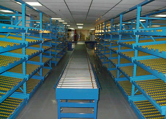 Montierte Stahllagerregale für Industriezwecke, Schwerkraft-Palettenregale