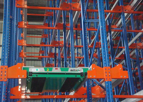 Lagerhalle für Palettenlager, Paletten-Shuttle-System für die Logistik
