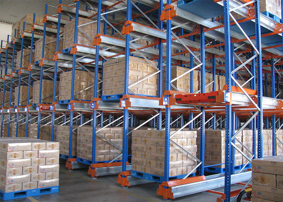 Orange / Blue Shuttle Palettenregal-Speichersystem, Selektives Palettenregal-System