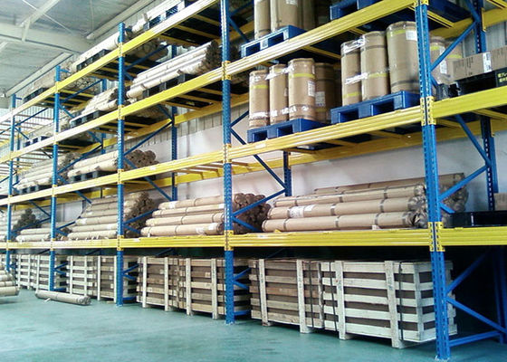Mehrstufige schwere Industriepalettenregale, kaltgewalzte Stahllagerregale