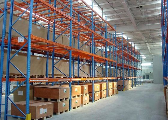 Mehrstufige schwere Industriepalettenregale, kaltgewalzte Stahllagerregale