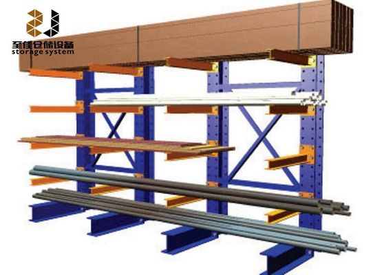 Schwerlastbetriebsfächer für Lagerregale mit Schraubhebeln