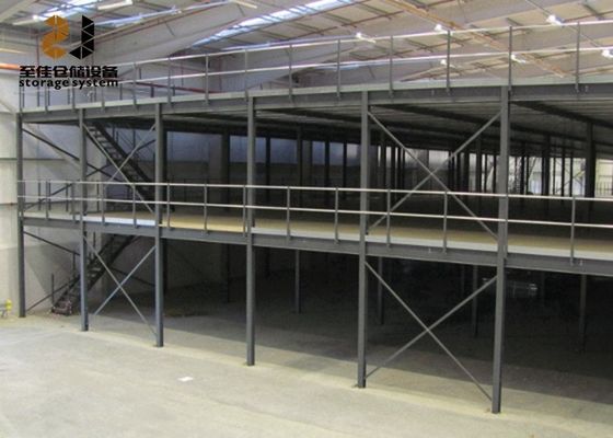 Epoxy-Pulver beschichtet Industrie-Mezzanine-Böden 2-Schicht-Lagerlager-Lagerregalen