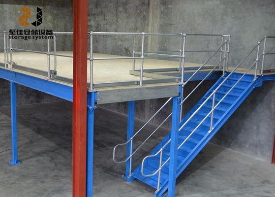 Stahl Q235 / Q345 Industrie-Mezzanine-Böden Zwei-Schicht für Lager