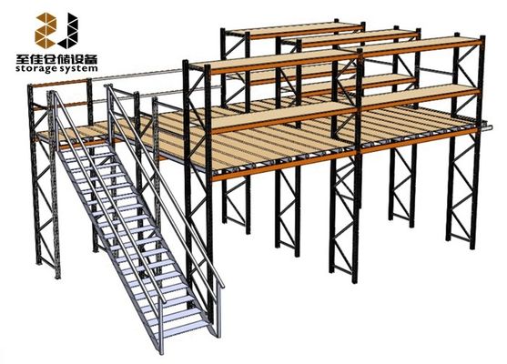 Stahlkonstruktion 2-Schicht-Industrielle Mezzanine-Bodenregale