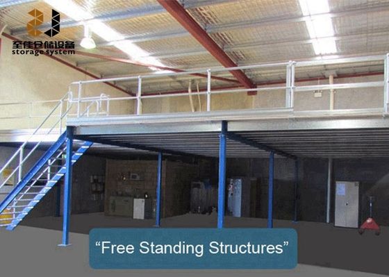 Flexibles Mezzanine-Plattformsystem mit Treppenkapazität 500 kg - 4000 kg/qm
