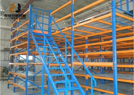 Stahl Q235 / Q345 Mezzanine-Bodenregale mit großer Ladekapazität 500 kg - 4000 kg/m2