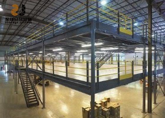 Epoxy-Pulver beschichtet Fabrik Mezzanine Fußböden, Q235 Stahl Mezzanine Racks