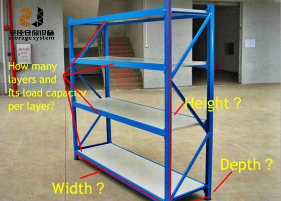 200-500 kg/Ebene Lagerpalettenregale Mehrstufige mittelschwere Palettenregale