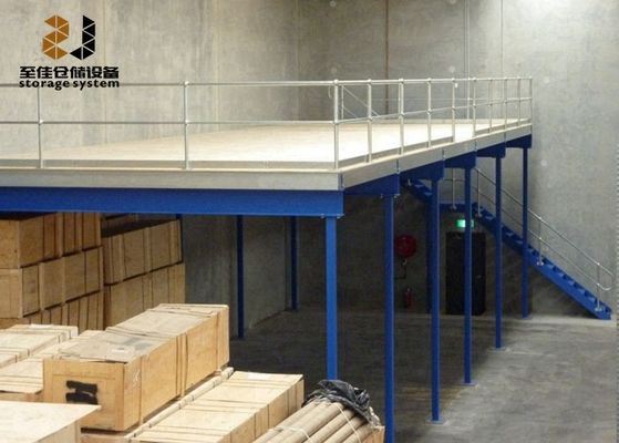 Stahl Q235 Industrie-Mezzanine-Boden, Pulverbeschichtung Lagerhaus Rivet Regal
