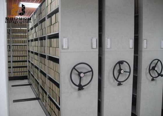 Graue mobile Regalsysteme / Hochdichte-Archiviersysteme Büro